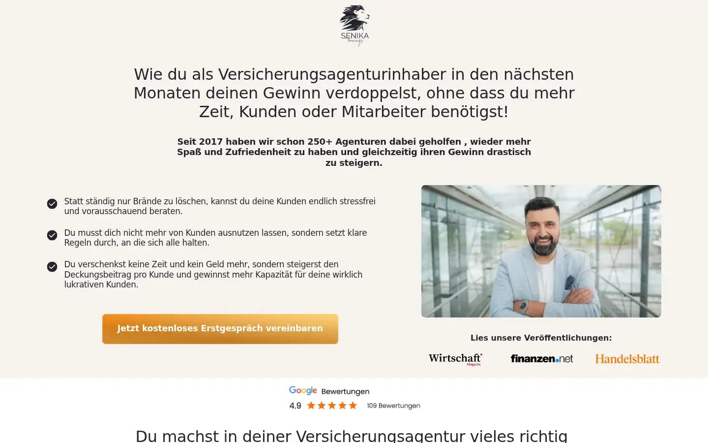 Screenshot of senikazazic.de