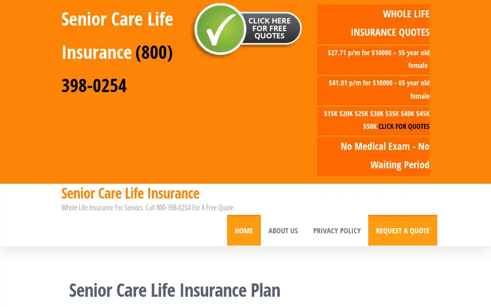 Screenshot of seniorcarelife.com