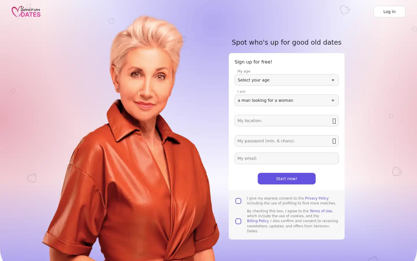 Screenshot of senioren-dates.com