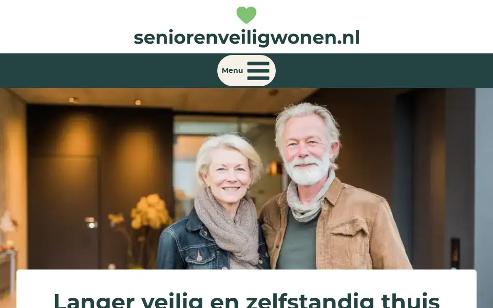 Screenshot of seniorenveiligwonen.nl