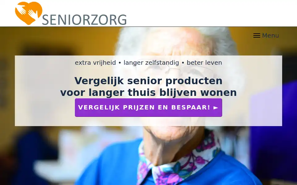 Screenshot of seniorzorg.nl