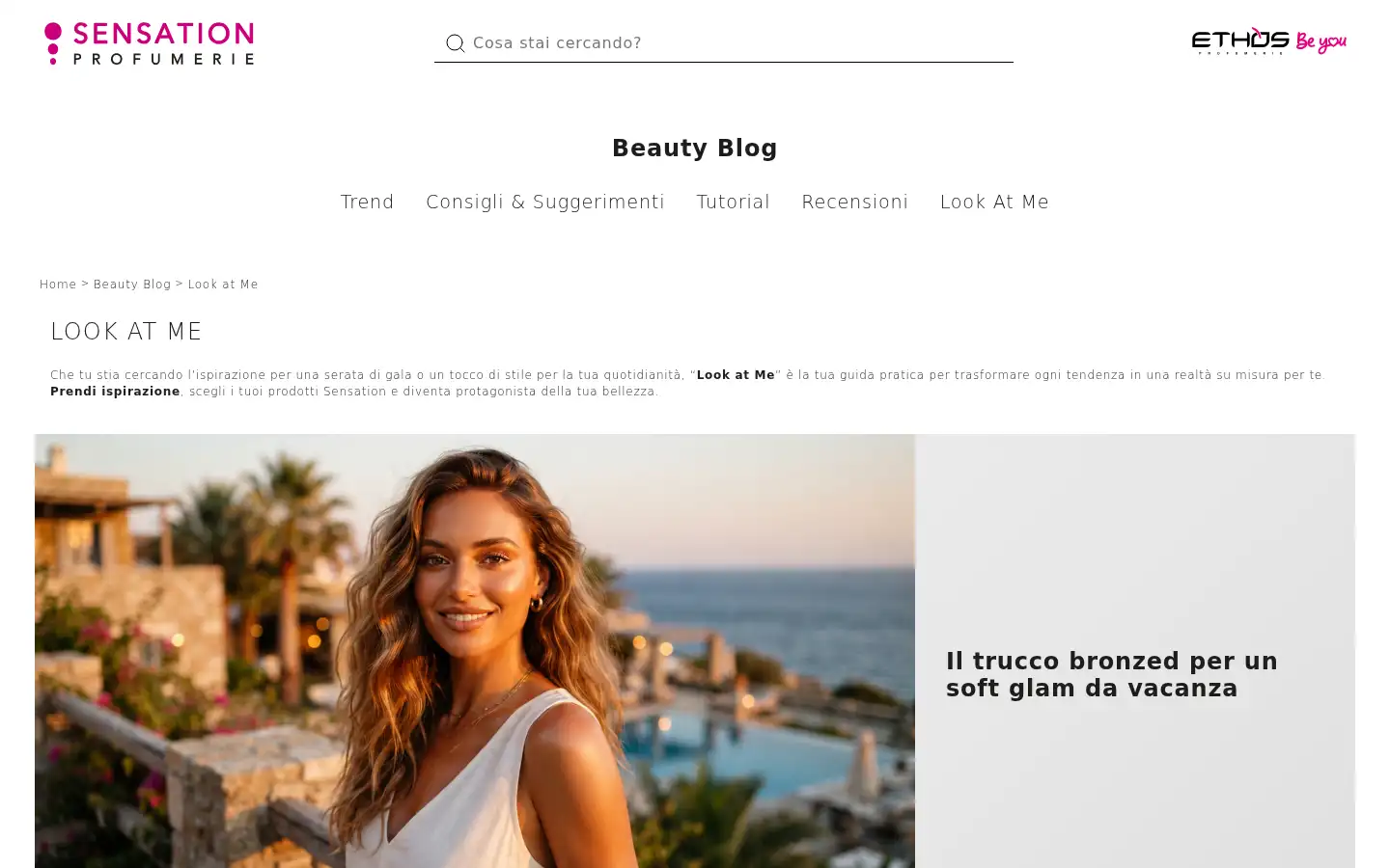Screenshot of sensationprofumerie.it