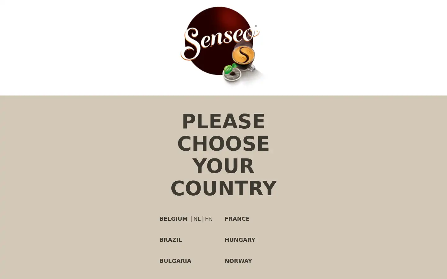 Screenshot of senseo.com