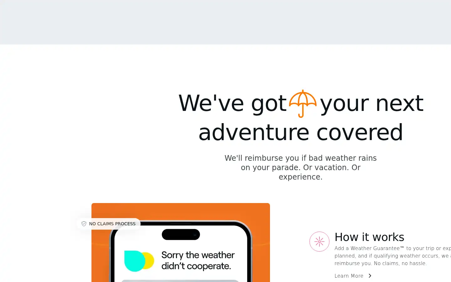 Screenshot of sensibleweather.com