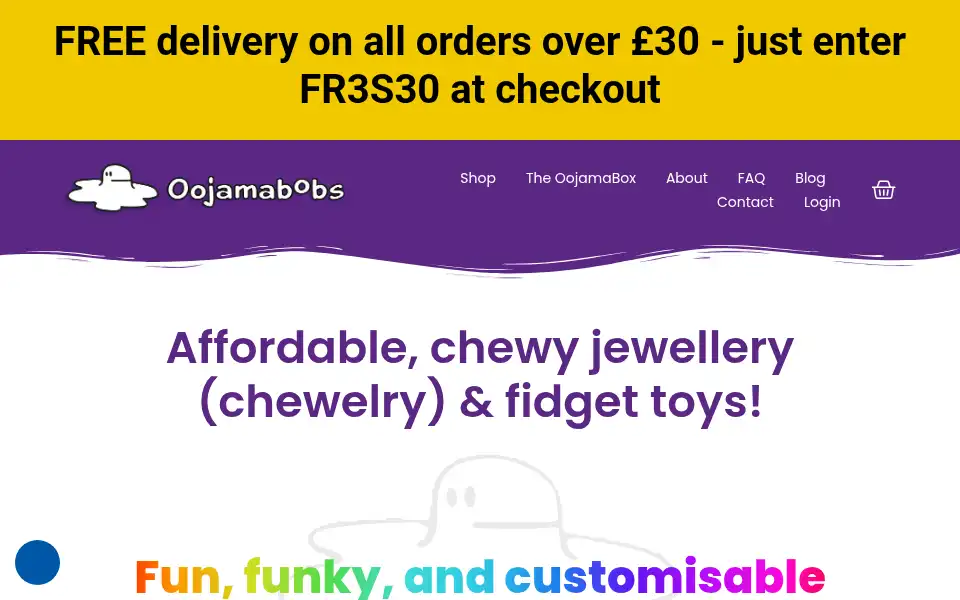 Screenshot of sensoryoojamabobs.co.uk