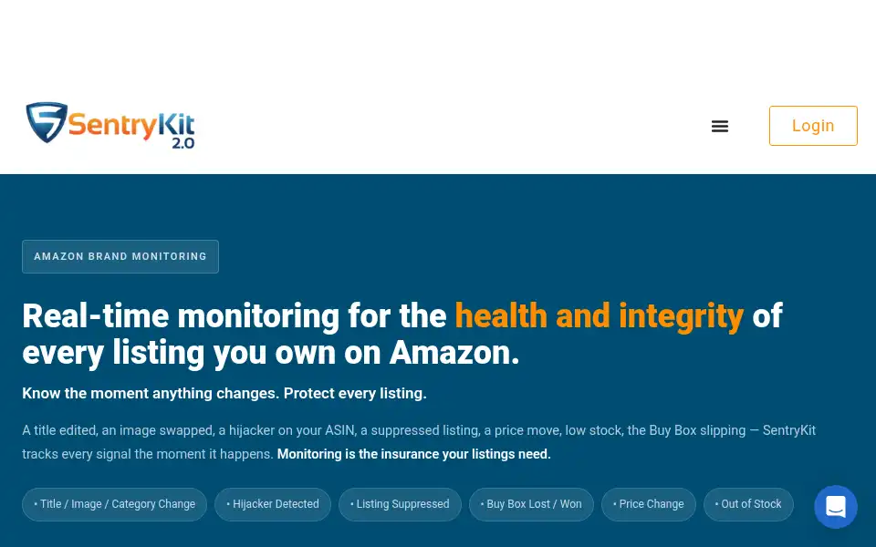 Screenshot of sentrykit.com