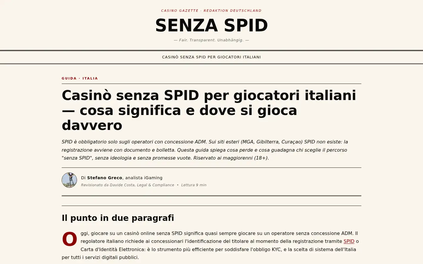Screenshot of senzaspid.com