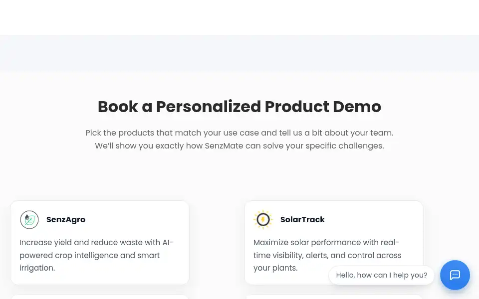 Screenshot of senzmate.com