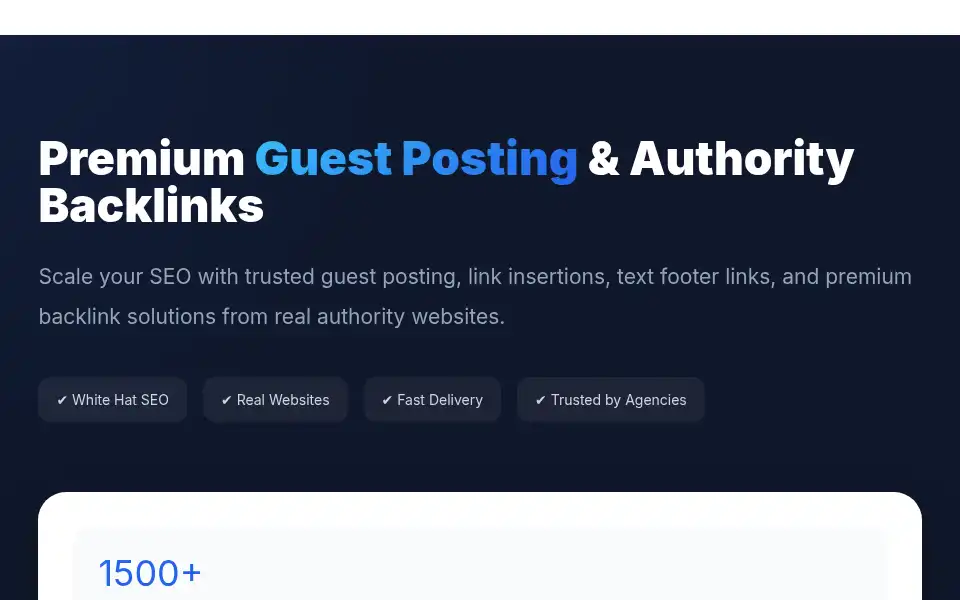 Screenshot of seobacklinks.in