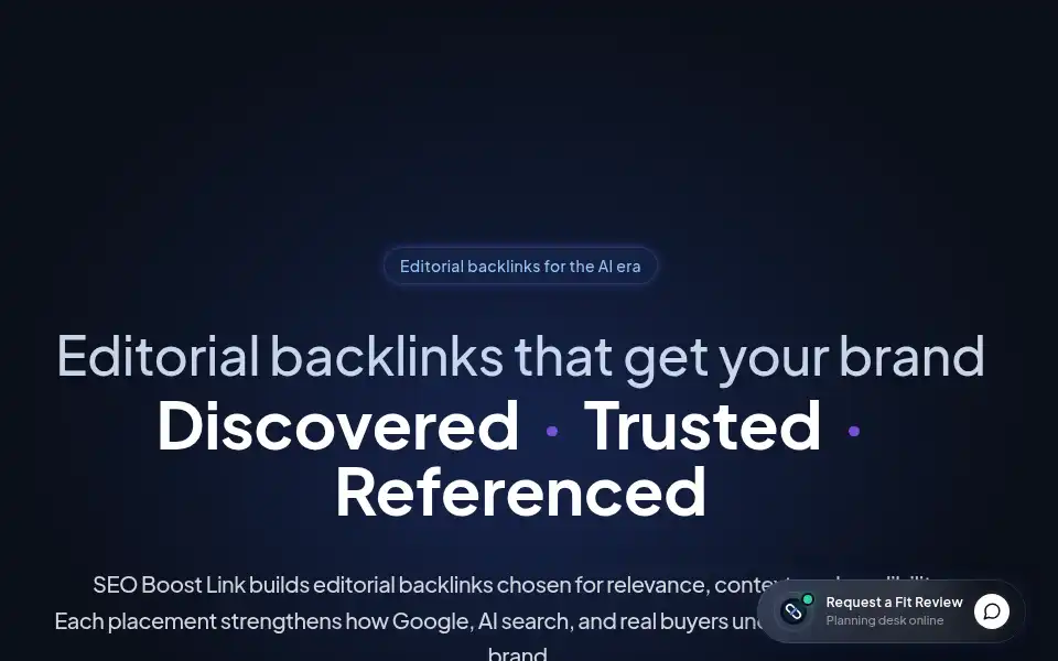 Screenshot of seoboostlink.com