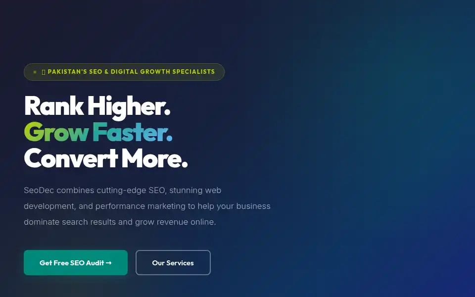 Screenshot of seodec.com