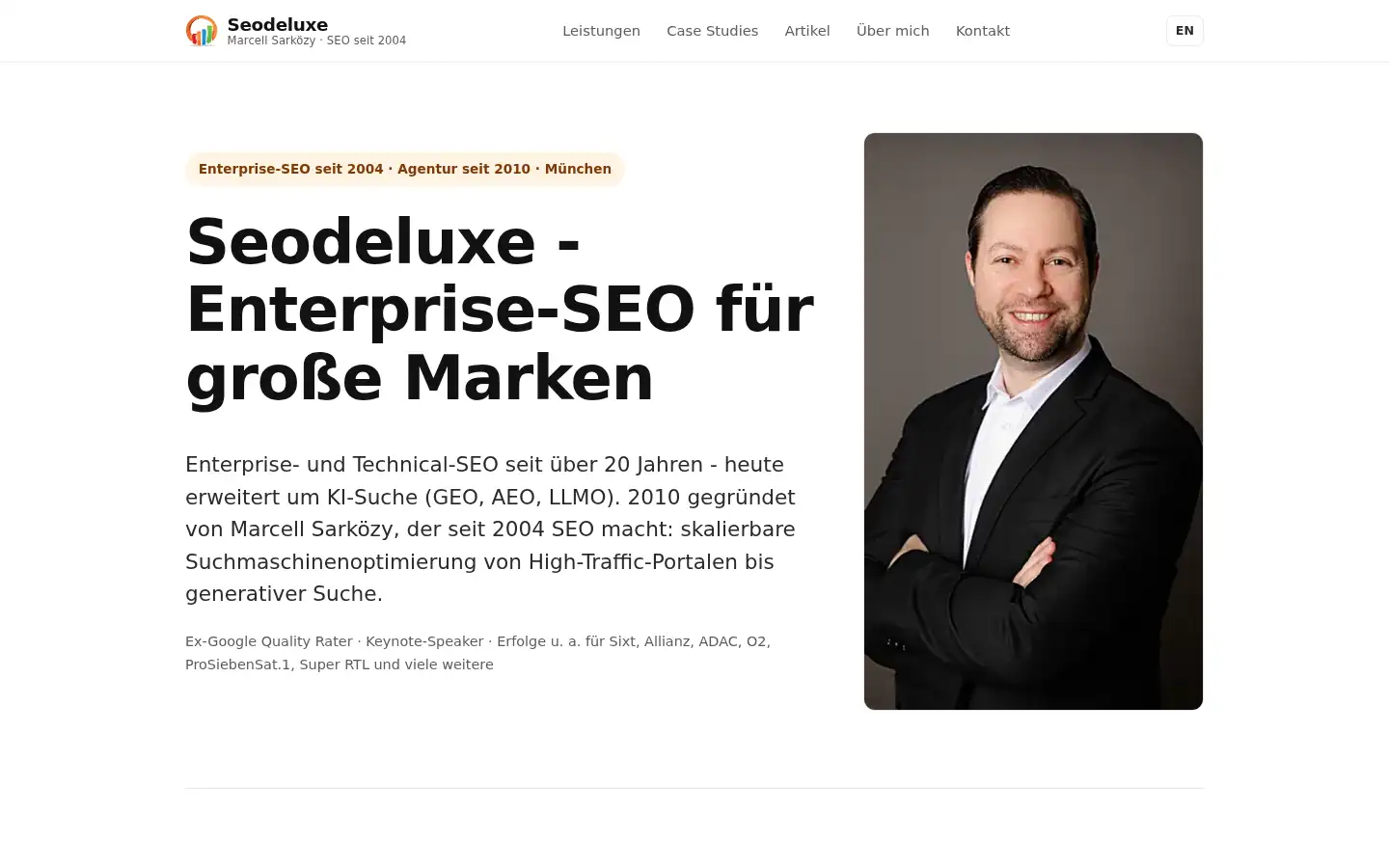 Screenshot of seodeluxe.de