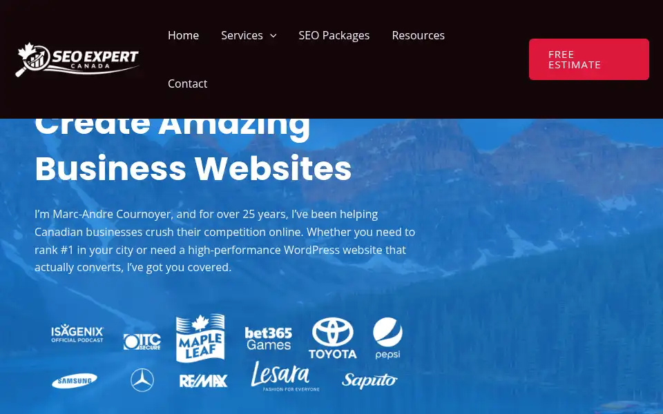 Screenshot of seoexpertcanada.ca