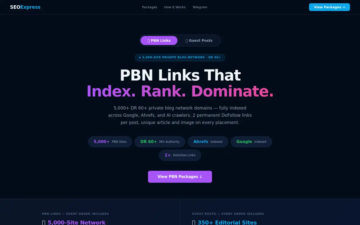 Screenshot of seoexpress.org