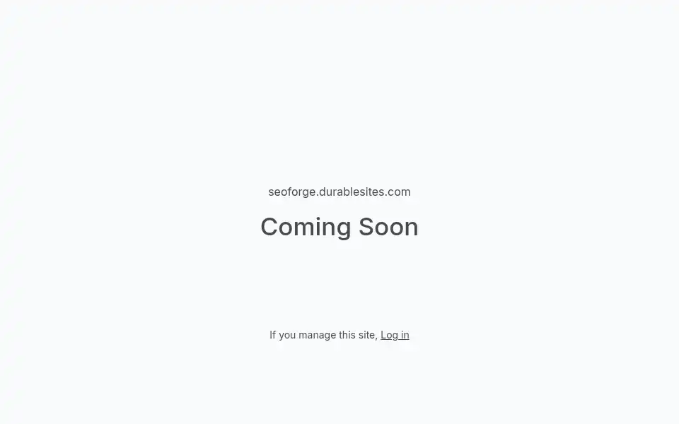 Screenshot of seoforge.durablesites.com