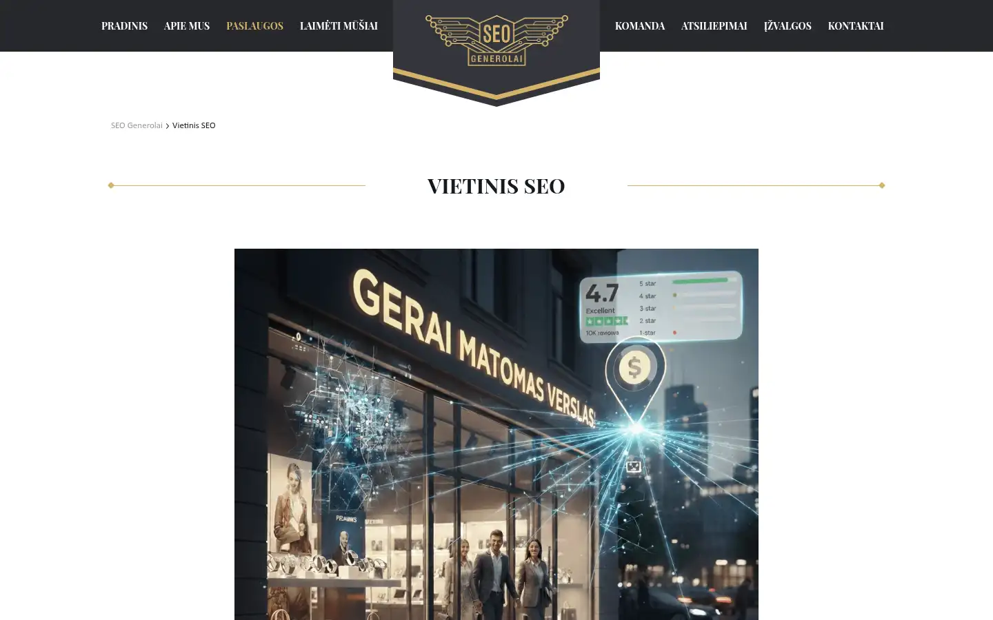 Screenshot of seogenerolai.lt