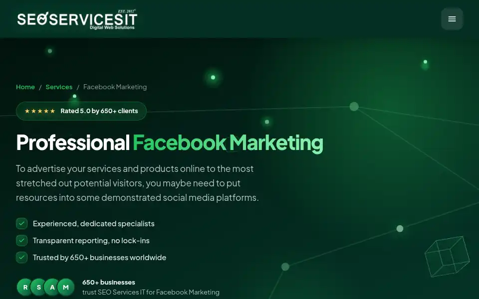 Screenshot of seoservicesit.com