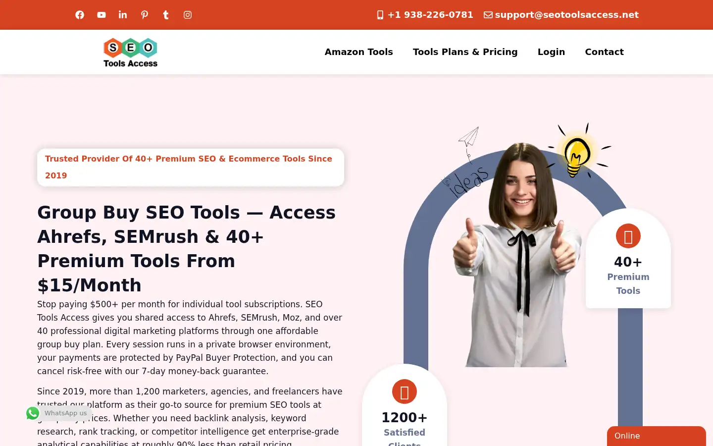 Screenshot of seotoolsaccess.net