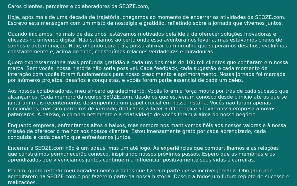 Screenshot of seoze.com