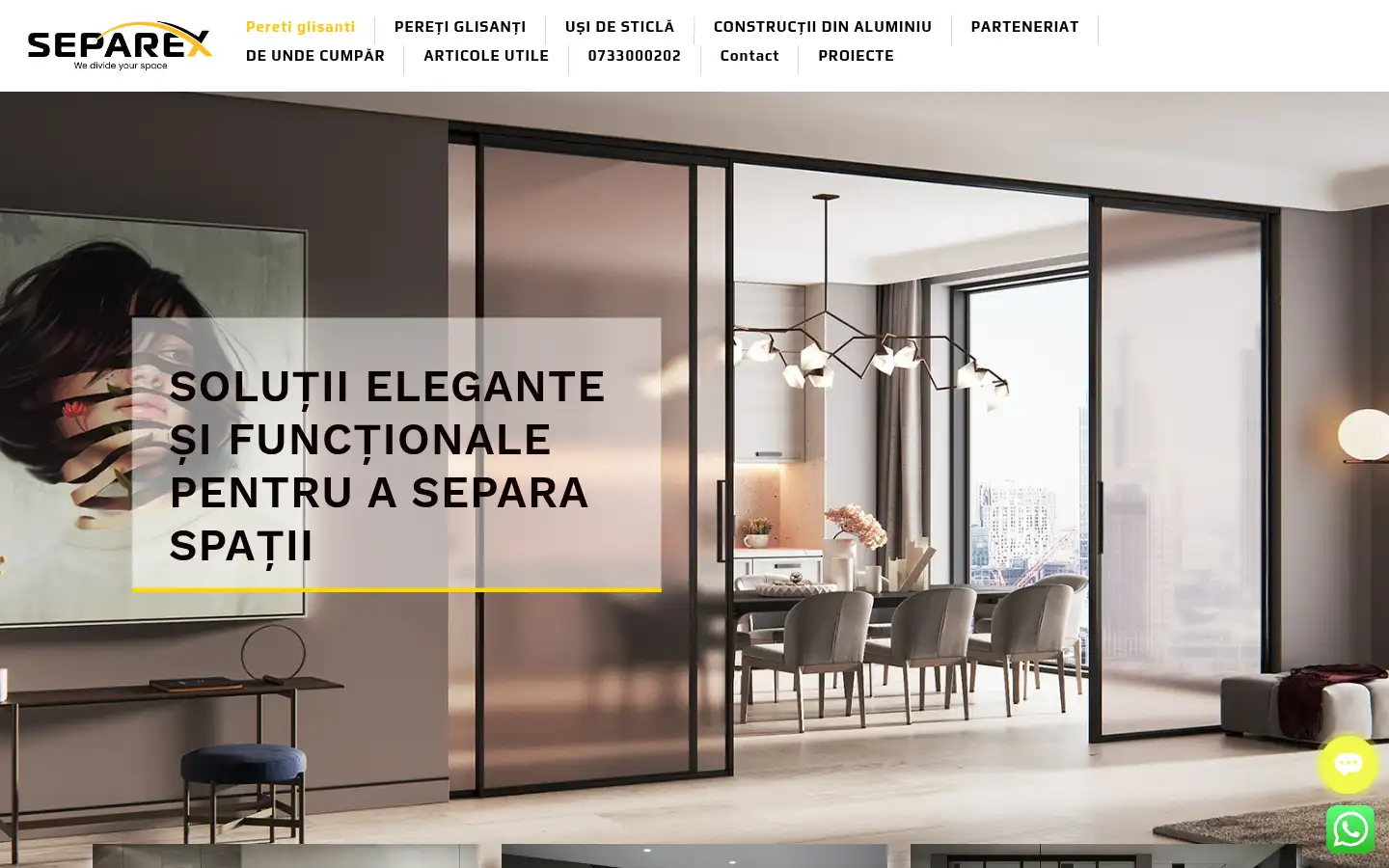Screenshot of separex.ro