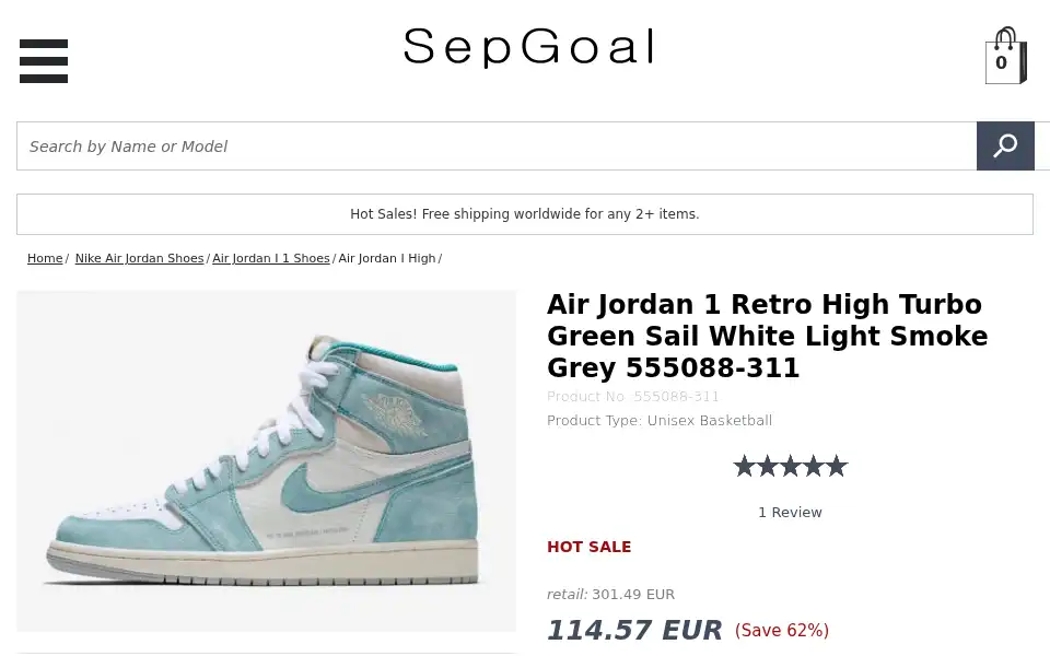 Screenshot of sepgoal.com