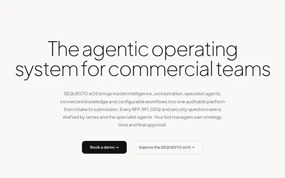 Screenshot of sequesto.com