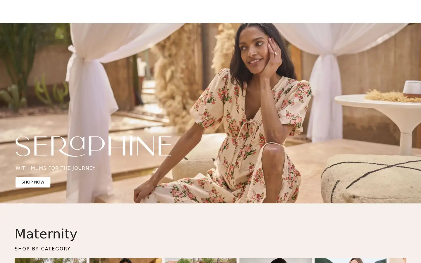 Screenshot of seraphine.com