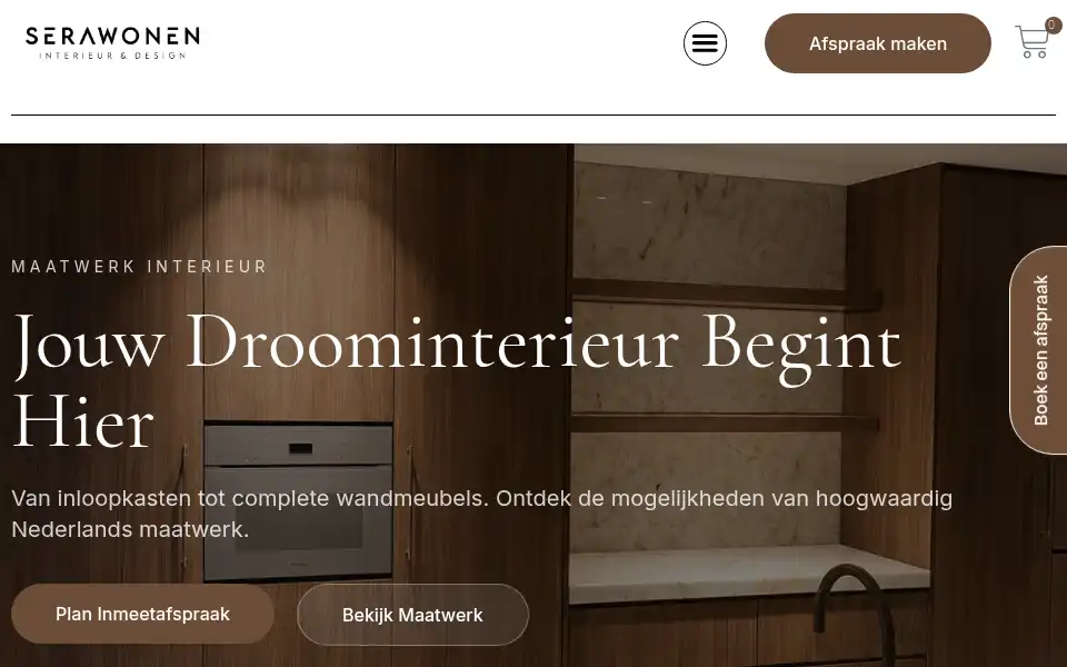 Screenshot of serawonen.nl