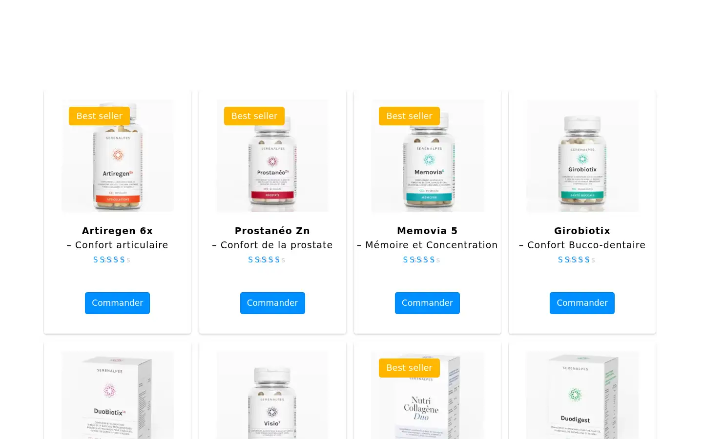 Screenshot of serenalpes.com