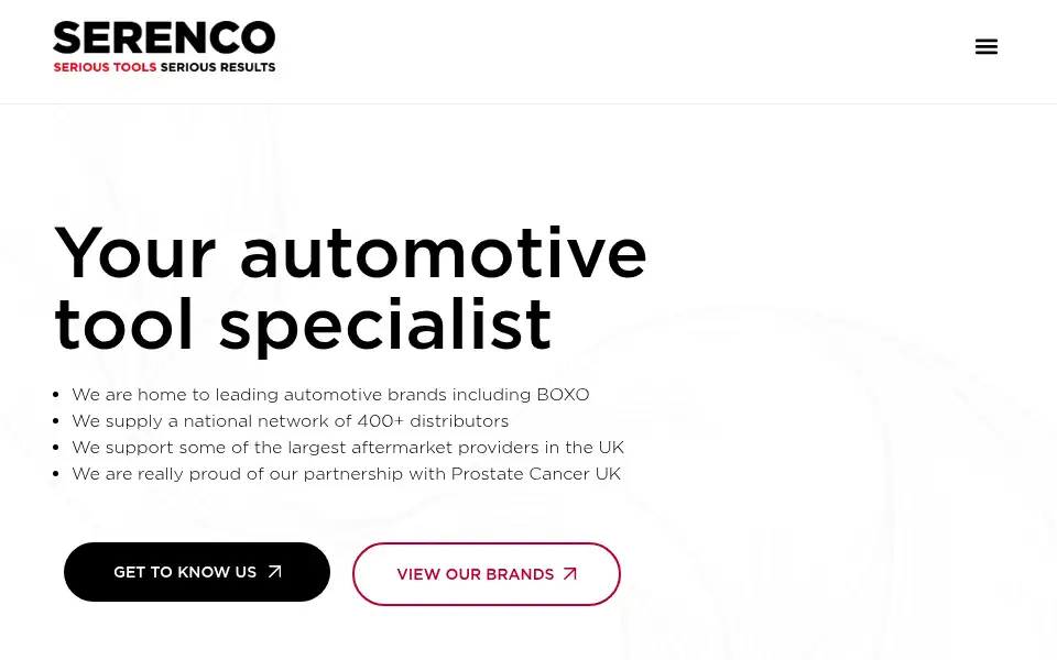 Screenshot of serenco.co.uk