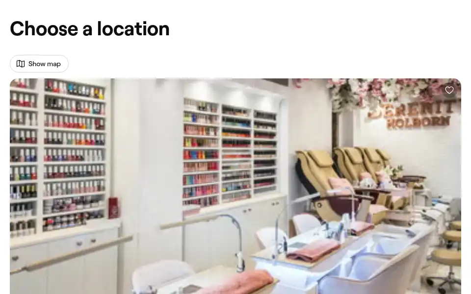 Screenshot of serenity-nailsandbeauty.com