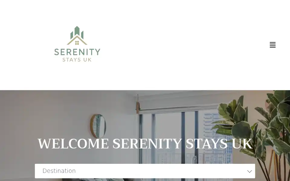 Screenshot of serenitystaysuk.com