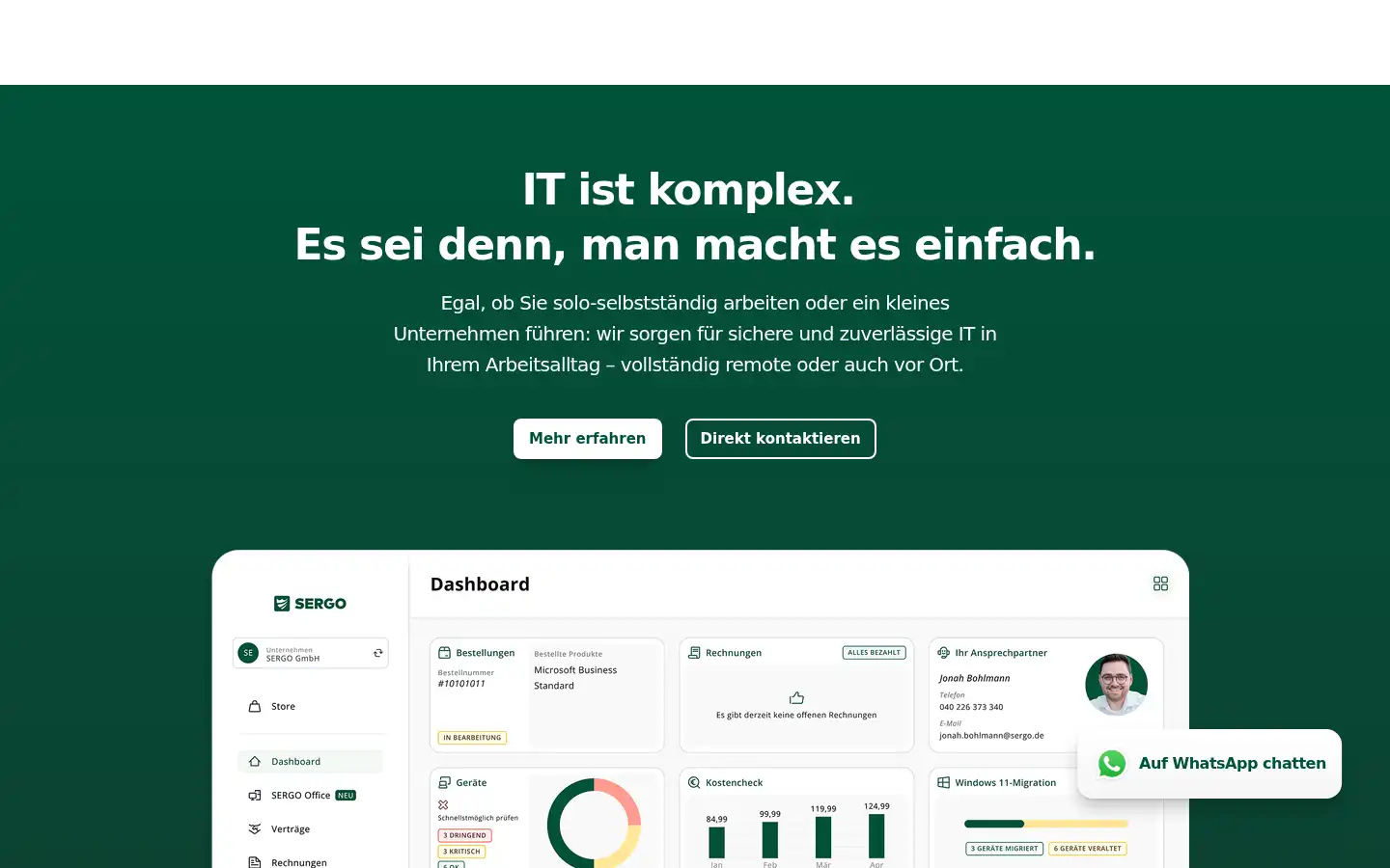 Screenshot of sergo.de