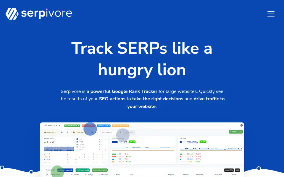 Screenshot of serpivore.com