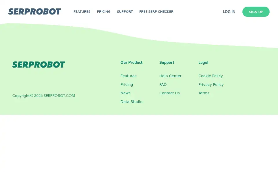Screenshot of serprobot.com