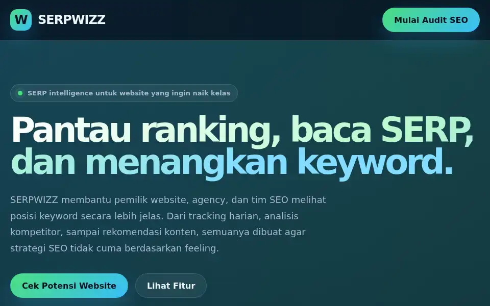 Screenshot of serpwizz.com