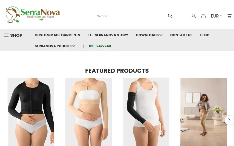 Screenshot of serranova.ie