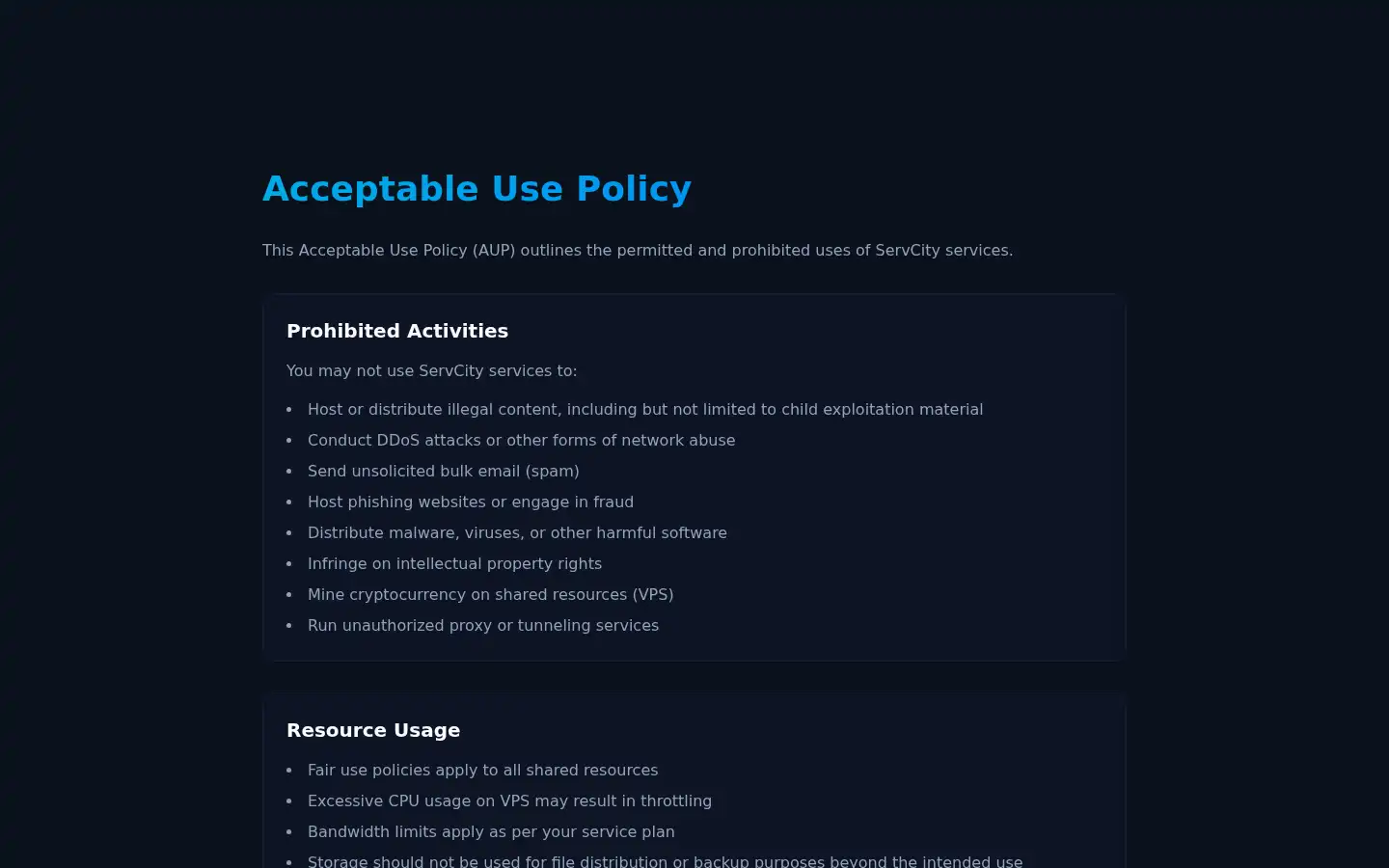 Screenshot of servcity.org