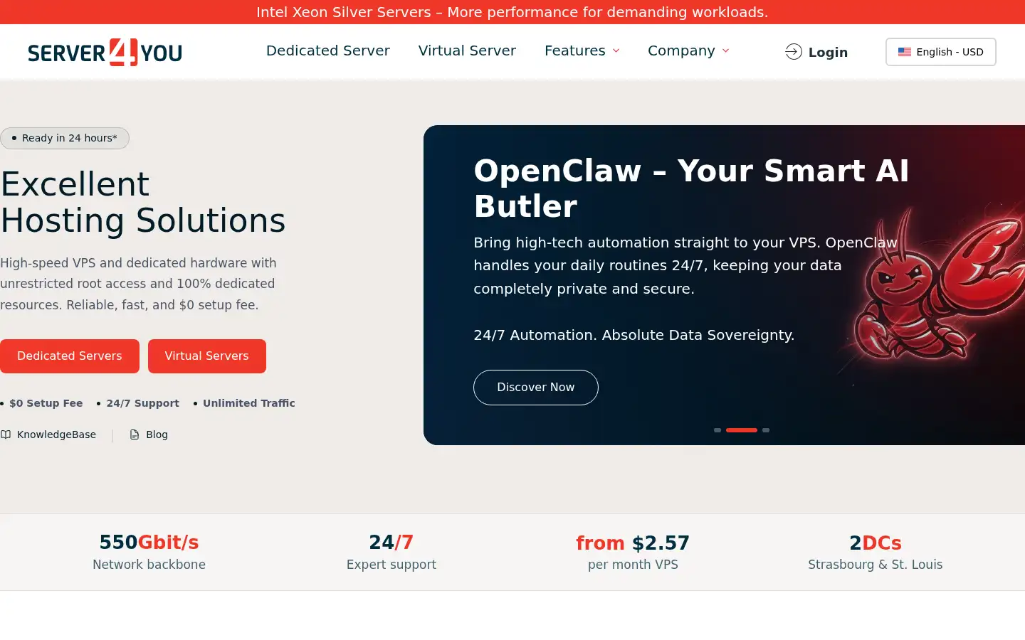 Screenshot of server4you.com