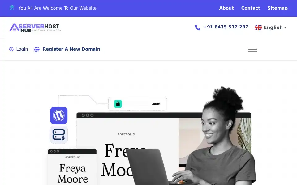 Screenshot of serverhosthub.com