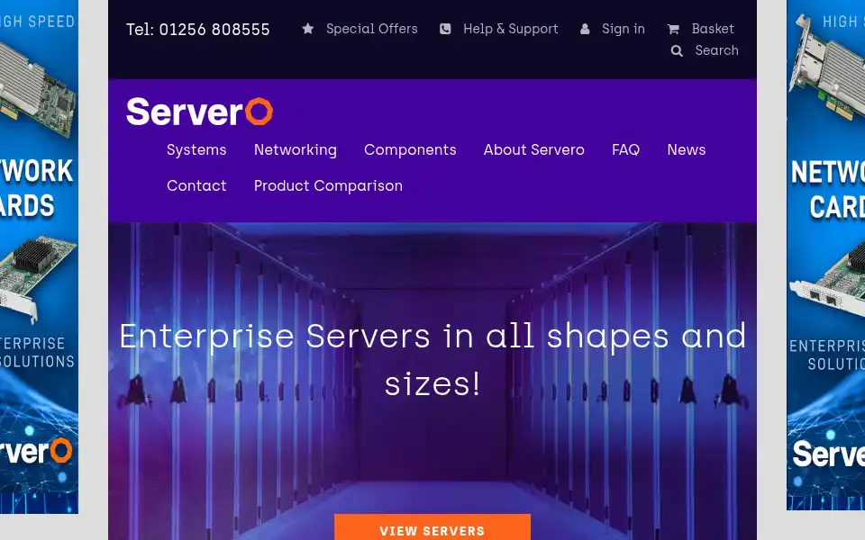 Screenshot of servero.co.uk