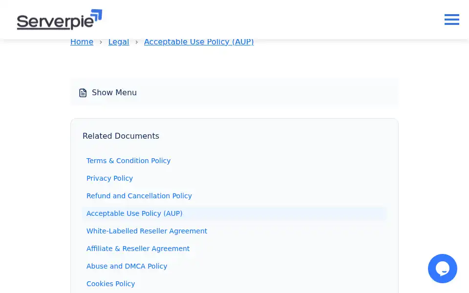 Screenshot of serverpie.com