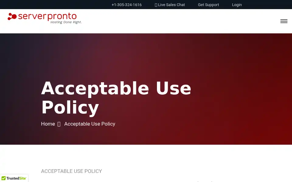 Screenshot of serverpronto.com