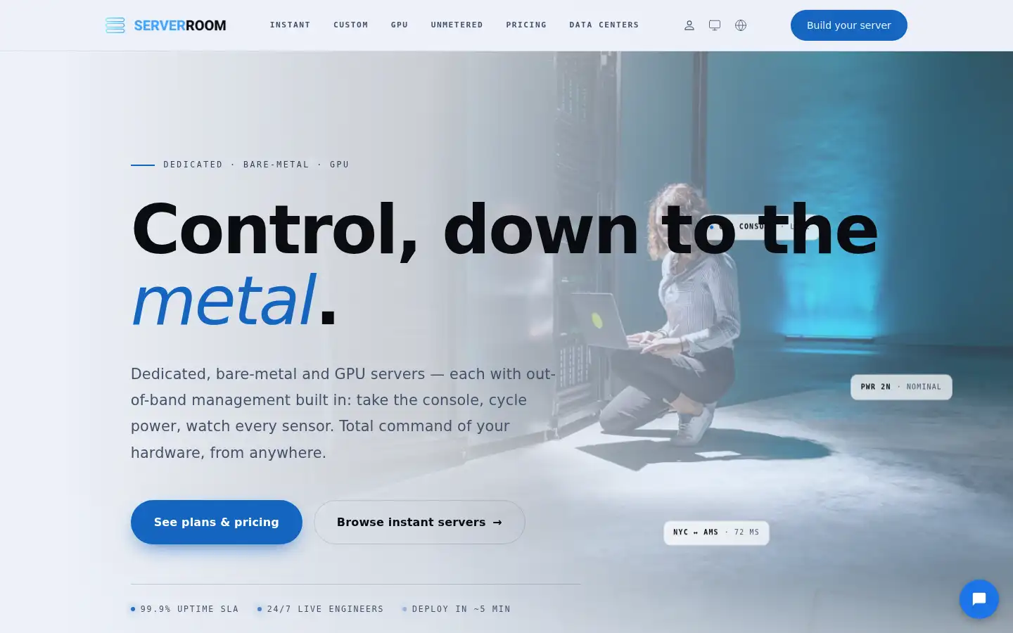 Screenshot of serverroom.net