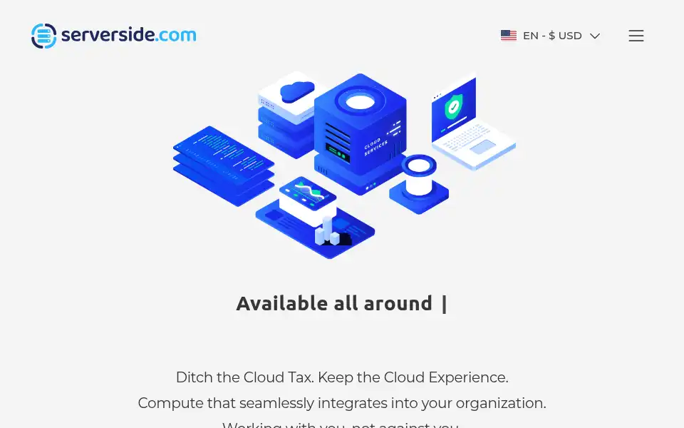 Screenshot of serverside.com