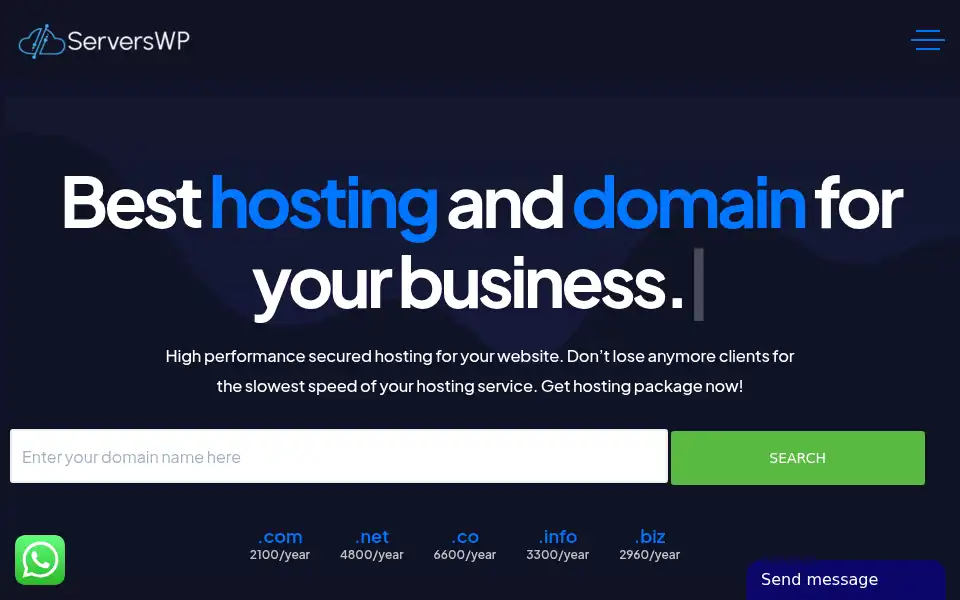 Screenshot of serverswp.com