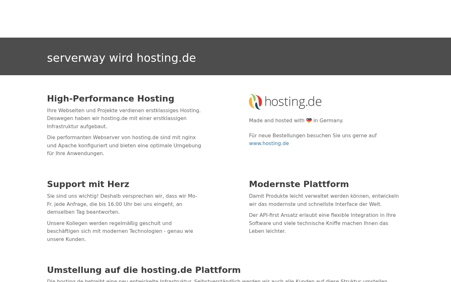 Screenshot of serverway.de