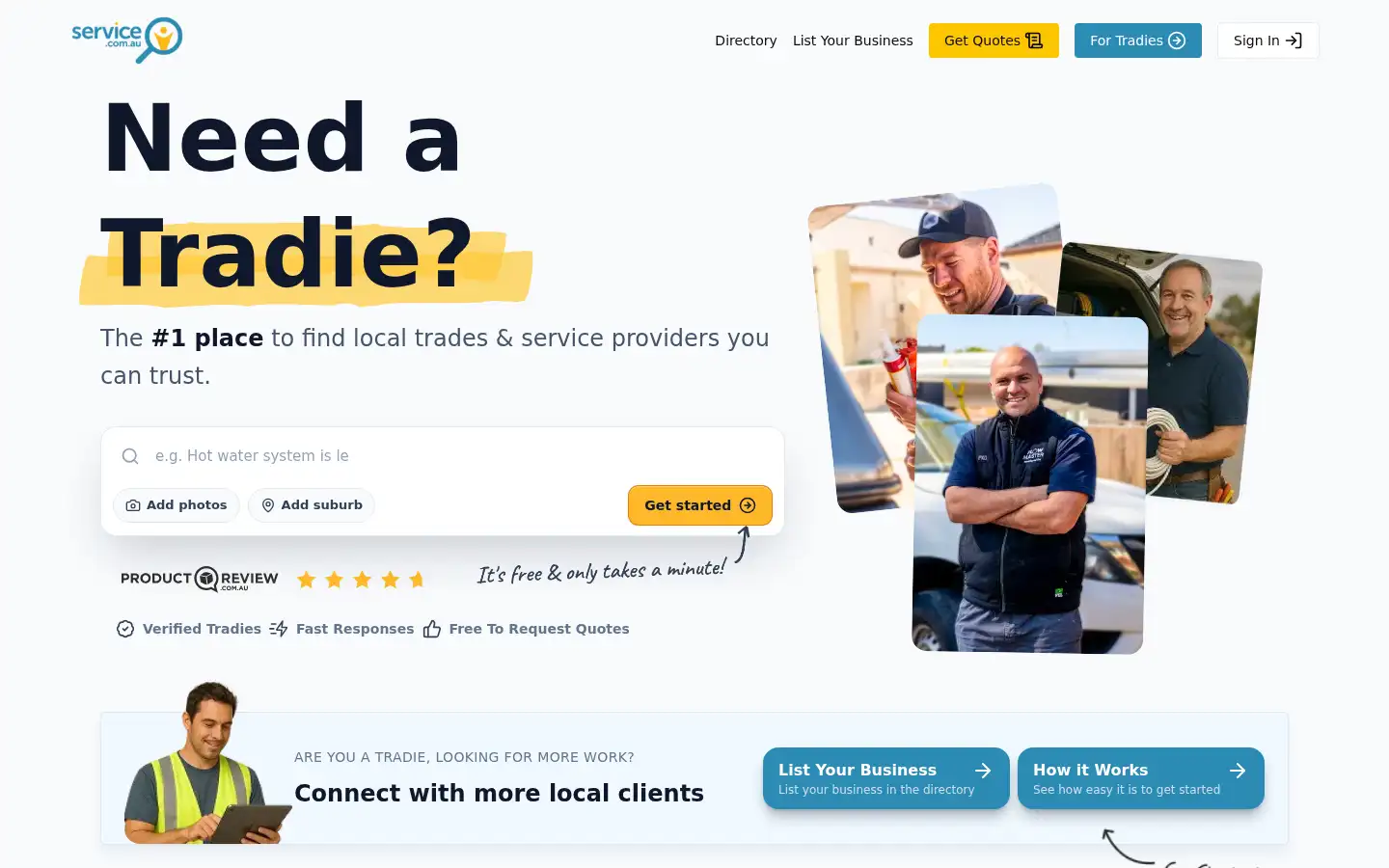 Screenshot of service.com.au