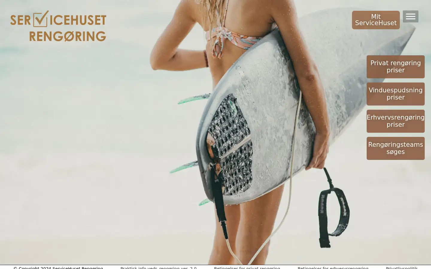 Screenshot of servicehuset.dk