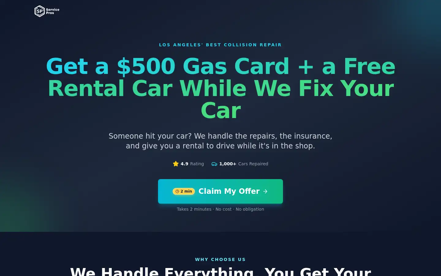 Screenshot of servicepros.la